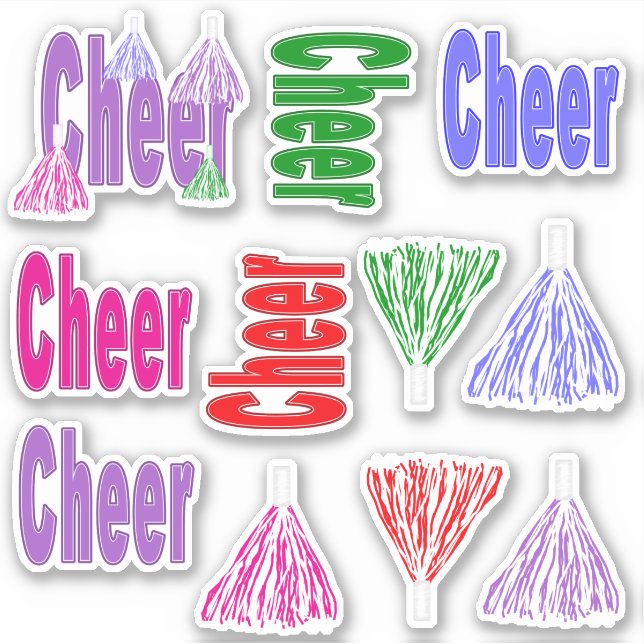 Cheer Stickers (Front)