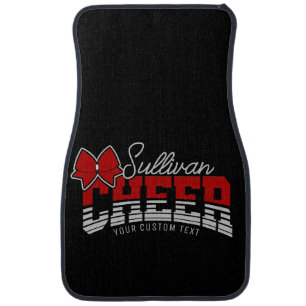 Cheer Team ADD NAME School Athlete Cheerleader Car Floor Mat