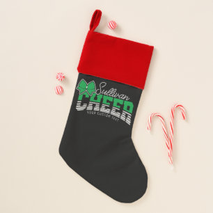 Cheer Team ADD NAME School Athlete Cheerleader  Christmas Stocking