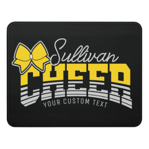 Cheer Team ADD NAME School Athlete Cheerleader Door Sign