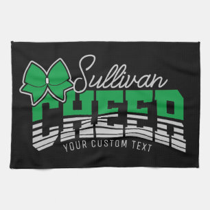 Cheer Team ADD NAME School Athlete Cheerleader Kitchen Towel