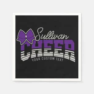 Cheer Team ADD NAME School Athlete Cheerleader Napkins