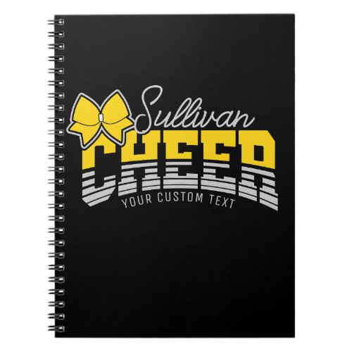 Cheer Team ADD NAME School Athlete Cheerleader  Notebook