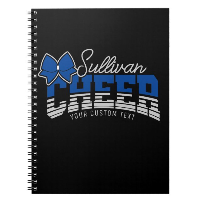 Cheer Team ADD NAME School Athlete Cheerleader  Notebook (Front)