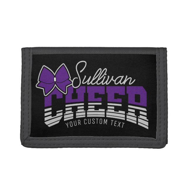 Cheer Team ADD NAME School Athlete Cheerleader  Trifold Wallet (Front)