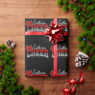 Cheer Team ADD NAME School Athlete Cheerleader  Wrapping Paper
