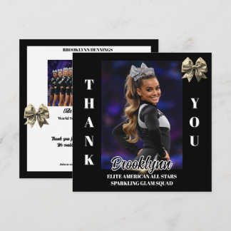 Cheer Team Cheerleader Thank You Cards