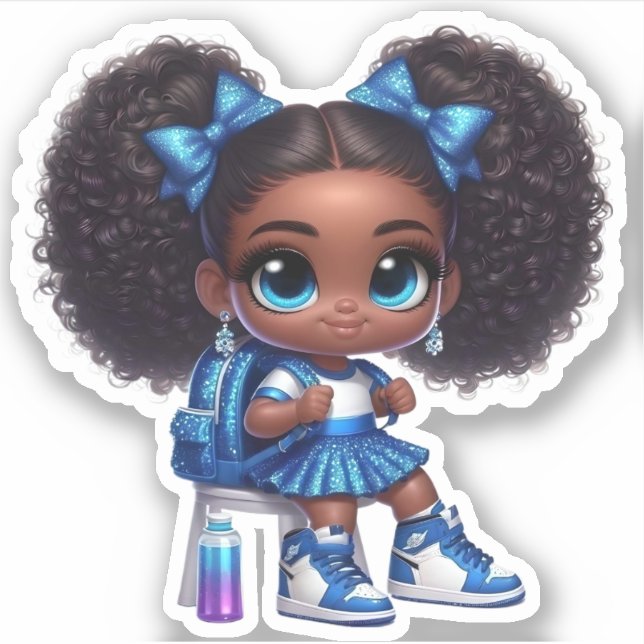 Cheer Team Member - Blue Sticker (Front)