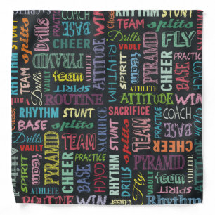 Cheer Terms On The Chalkboard Bandana