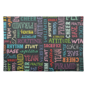 Cheer Terms On The Chalkboard Cloth Placemat