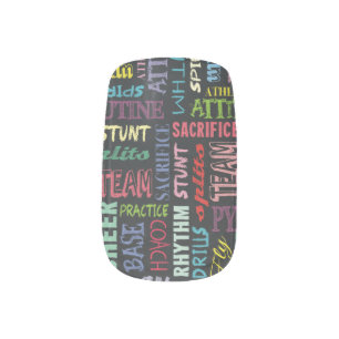 Cheer Terms On The Chalkboard Minx Nail Wraps