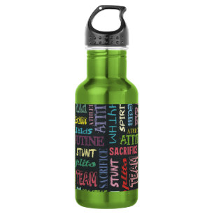 Cheer Terms On The Chalkboard Water Bottle