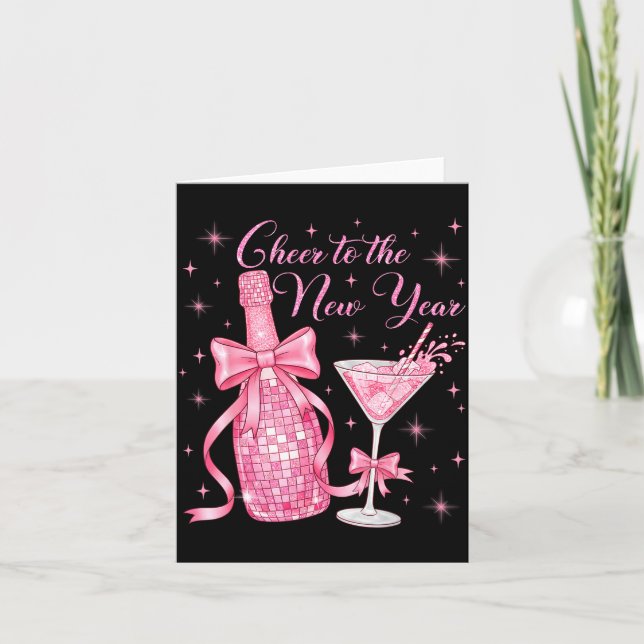 Cheer To The New Year Happy New Year 2026 Countdow Card (Front)
