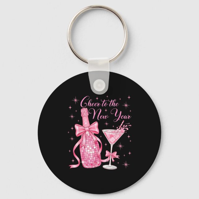 Cheer To The New Year Happy New Year 2026 Countdow Keychain (Front)