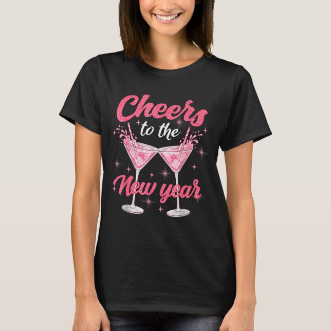 Cheer To The New Year Happy New Year 2026 Countdow T-Shirt (Front)