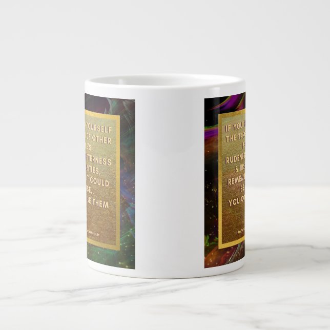 Cheer Up and Forget Rude People Giant Coffee Mug (Front)