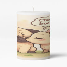 Cheer Up Boo Boo: Cute Pug Love Couple 