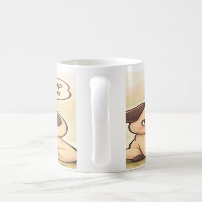 Cheer Up Boo Boo: Cute Pug Mug (Handle)
