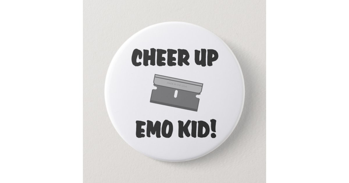 Emo Girl Pins and Buttons for Sale