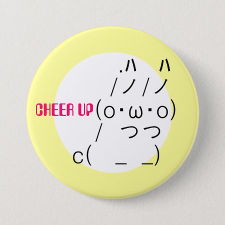 Cheer Up Rabbit Pinback Button