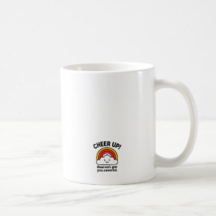 Cheer Up Rainbow Cloud Motivational Coffee Mug