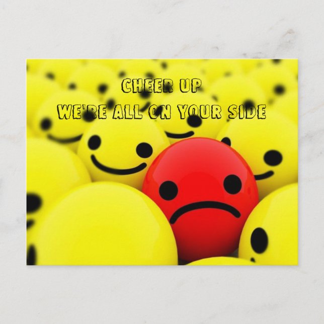 Cheer Up We're All On Your Side - Postcard (Front)