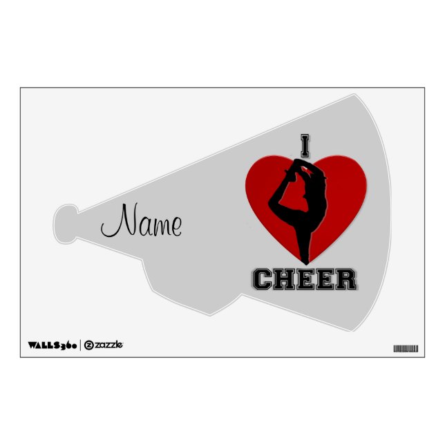 Cheer wall decall decal (Front)