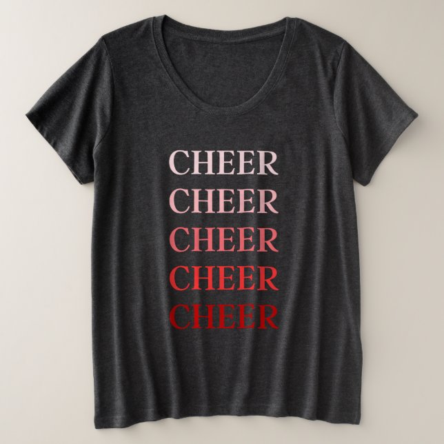Cheer Women Plus Size T-Shirt (Design Front)