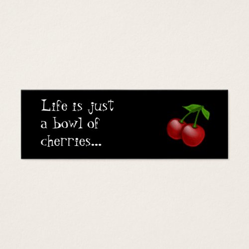 Cheerbomb MiniCard: Bowl of Cherries Business Cards