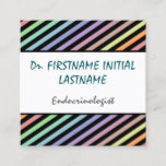 [ Thumbnail: Cheerful and Fun Endocrinologist Business Card ]