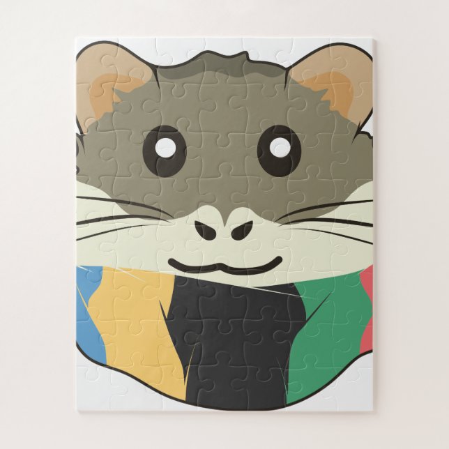 Cheerful and lighthearted hamster jigsaw puzzle (Vertical)