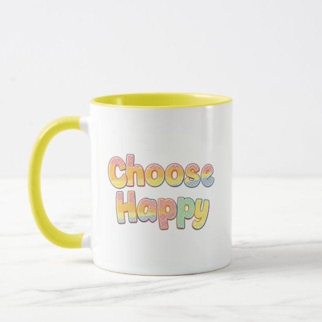 Cheerful and Positive Kids Typography Mug (Left)