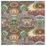 Cheerful Artist Party Doodle Creation Fabric