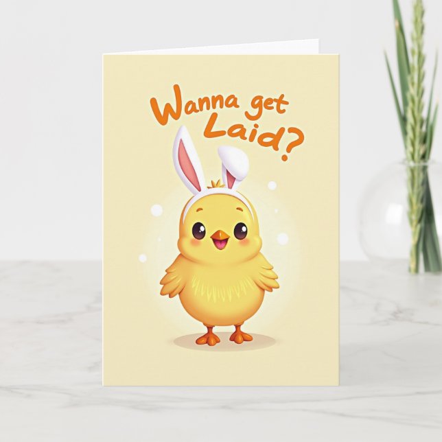 Cheerful Bird Question Card (Front)