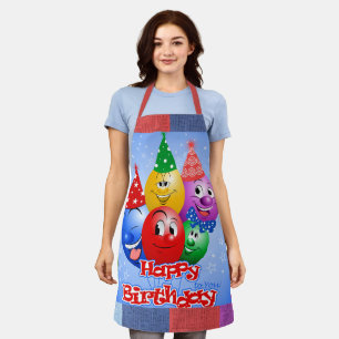 Cheerful Birthday Balloons Apron