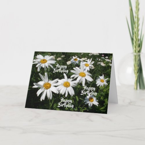 Cheerful Birthday Daisies Card