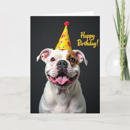 Cheerful Birthday Spotted Dog Card