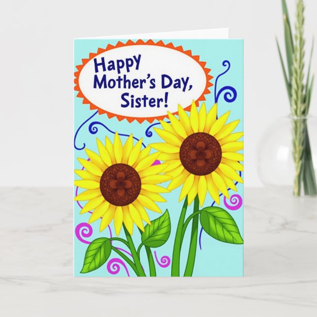 Cheerful Blossom Mothers Card (Front)