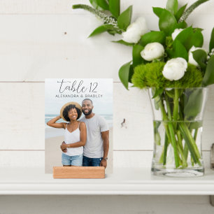 Cheerful Blue Beach Photo Holder