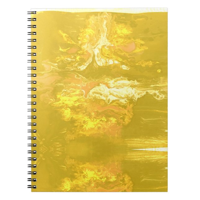 Cheerful Boho Southwest Bohemian Acrylic Fluid Pou Notebook (Front)