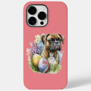 Cheerful Boxer Dog Easter Egg, Happy Easter Boxer Case-Mate iPhone 14 Pro Max Case