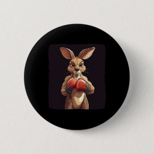 Cheerful Boxer Kangaroo For A Lighthearted Punch  Button