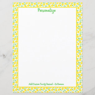 Cheerful & Bright Lemons Vine Orchard Personalize