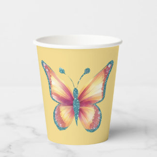 Cheerful Butterfly Paper Cups