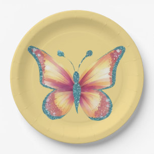 Cheerful Butterfly Paper Plates