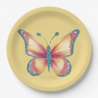 Cheerful Butterfly Paper Plates