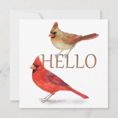 Cheerful Cardinals_Holiday Greeting Holiday Card