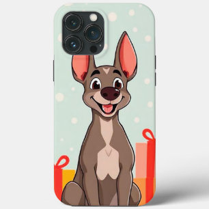 Cheerful, cartoon-style dog Cute Happy Puppy iPhone 13 Pro Max Case