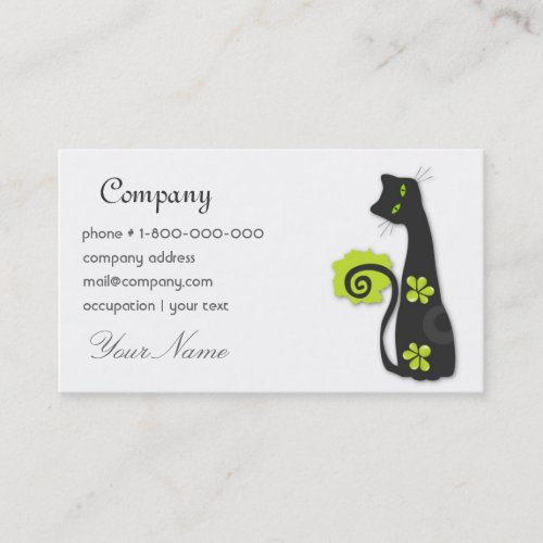Cheerful Cat Business Card