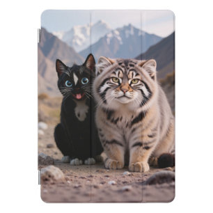 Cheerful Cat vs. Grumpy Cat – Humor iPad Pro Cover